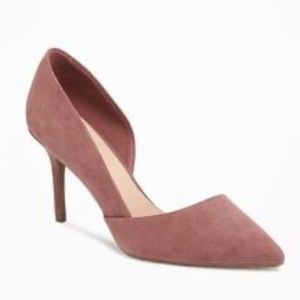 NWT Suede D’orsay Pumps Mauve 10